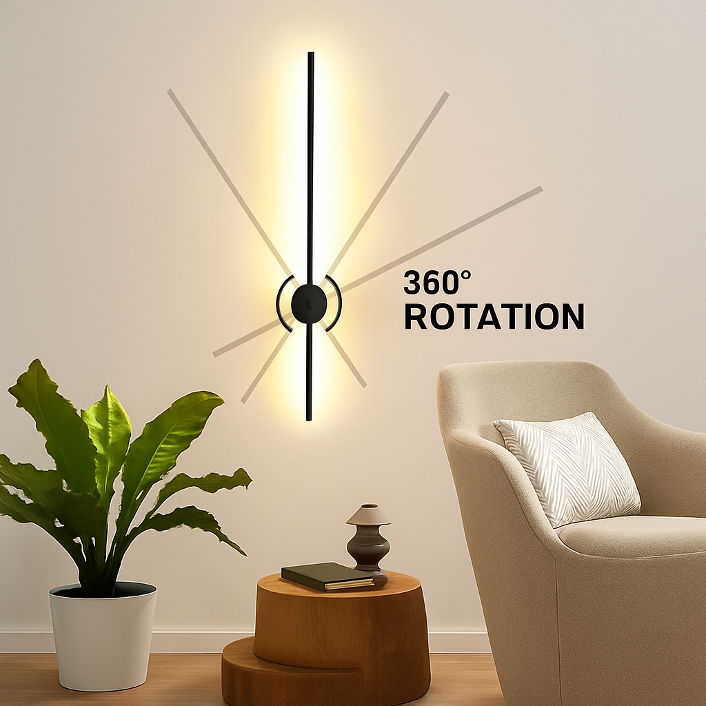 applique murale à led avec télécommande et variateur moderne