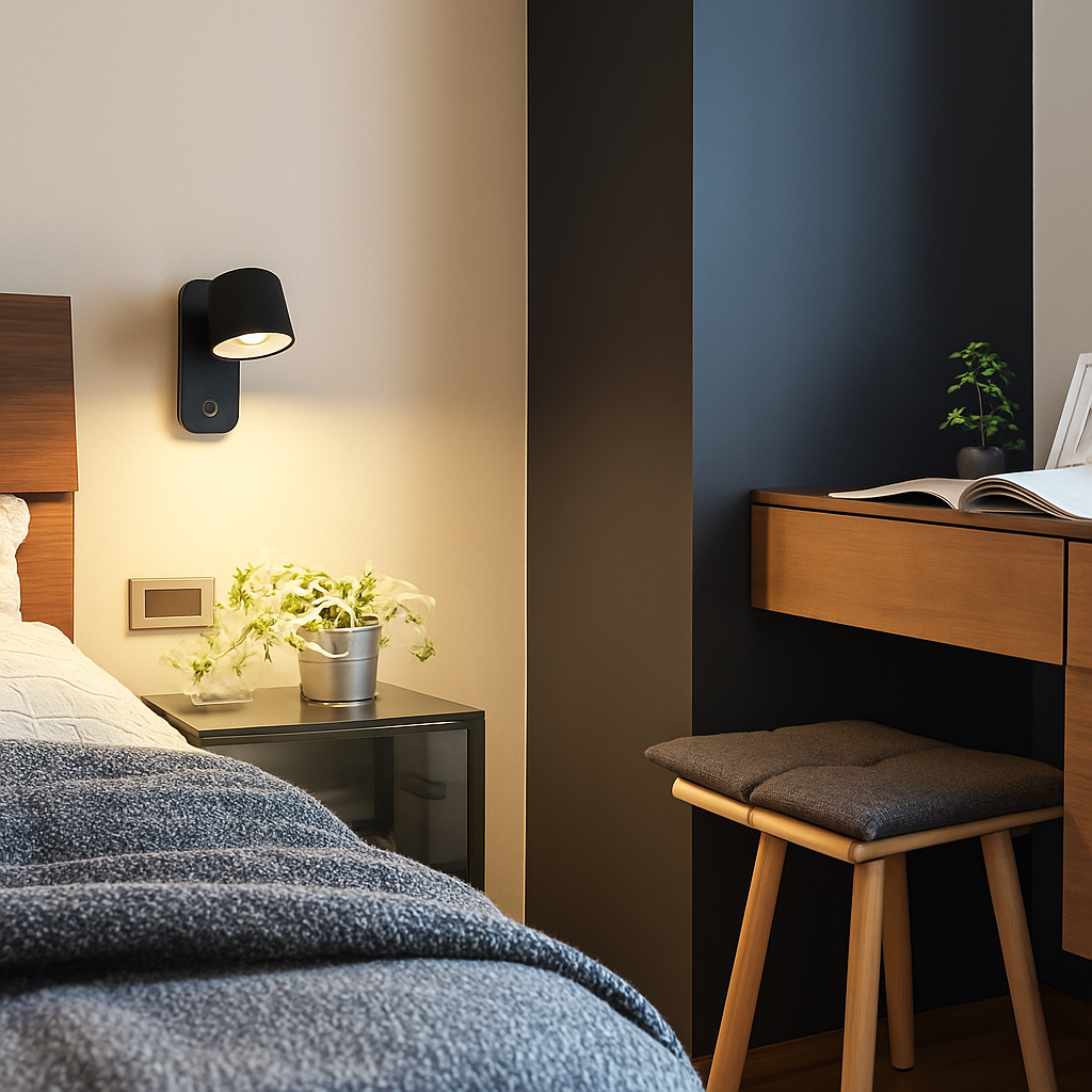 Applique murale LED avec variateur tactile et réglable Aisilan