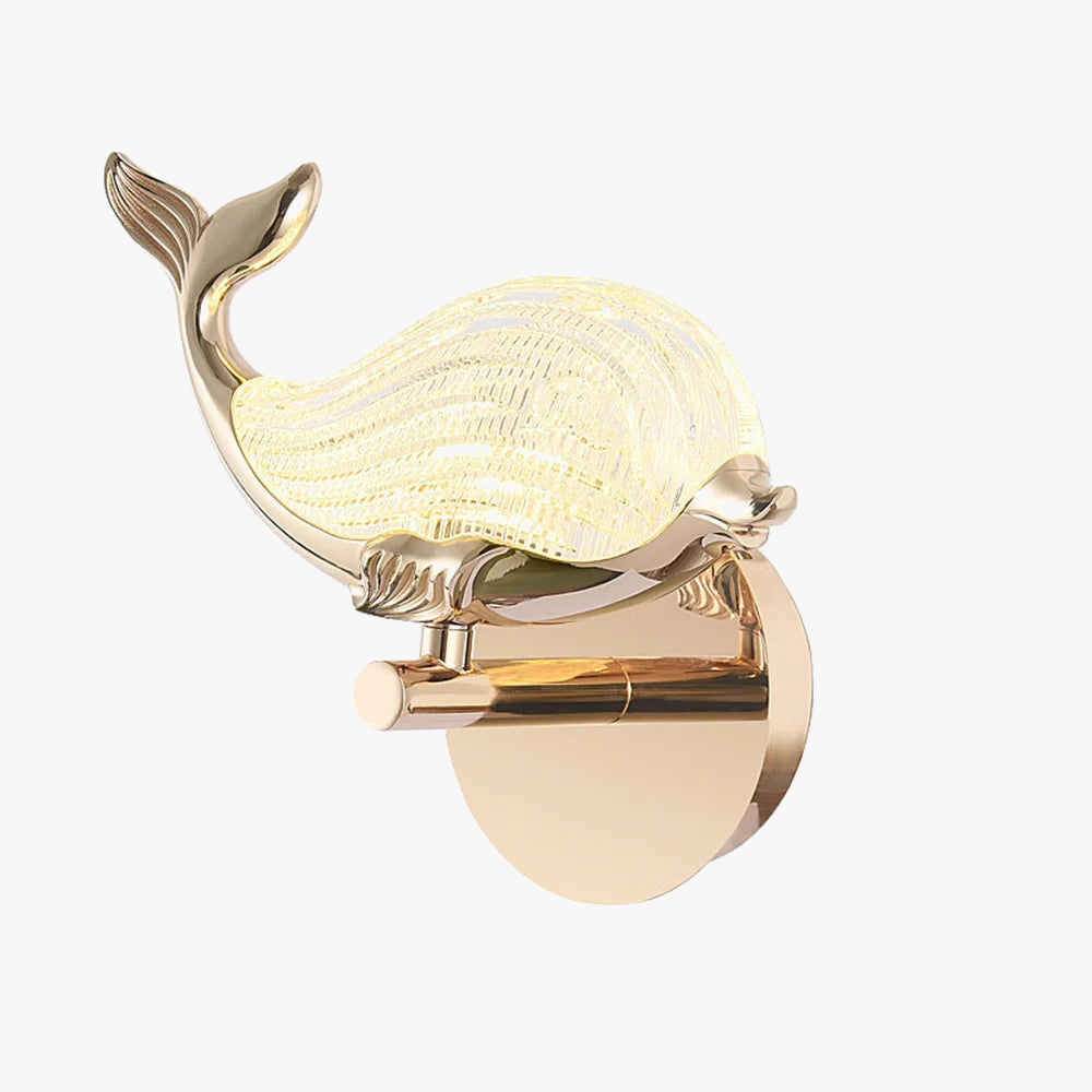 applique murale led baleine design pour décoration intérieure enfant