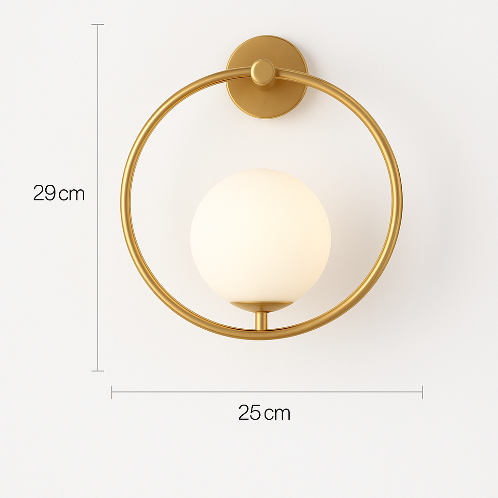 Applique murale LED boule de verre nordique pour salon intérieur chambre à coucher luminaire mural LED avec applique murale ampoule 7w G9 pour la maison