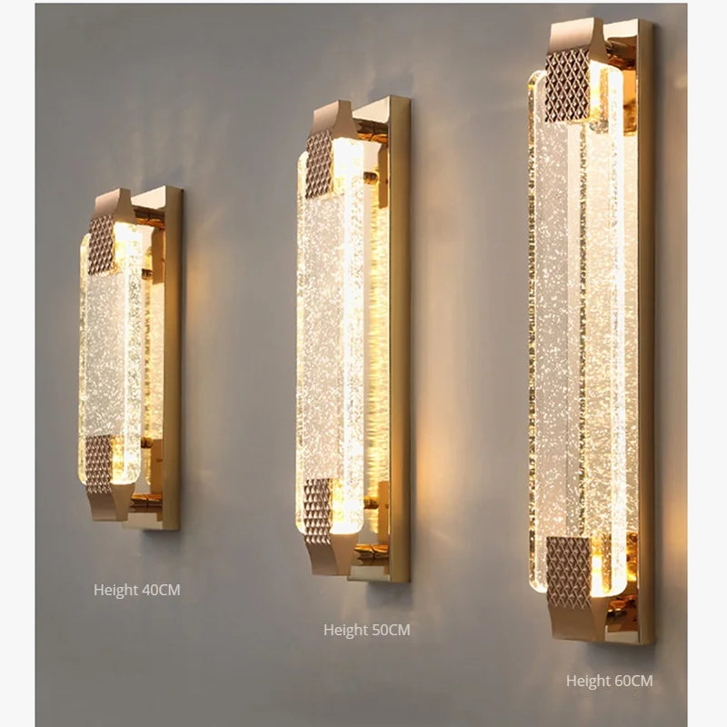 applique murale led bulle cristal moderne luxe décoration