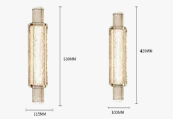 applique murale led bulle cristal style luxe moderne