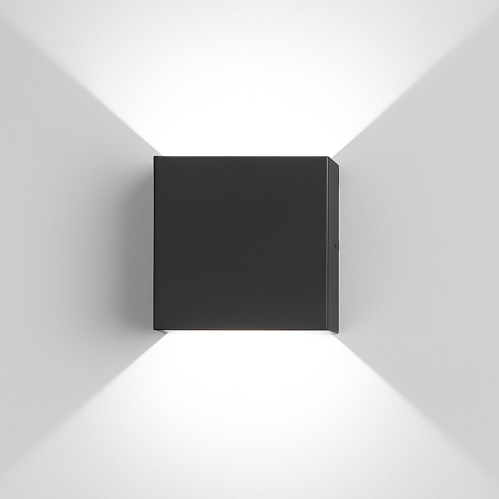 applique murale led carrées en aluminium pour décoration artistique