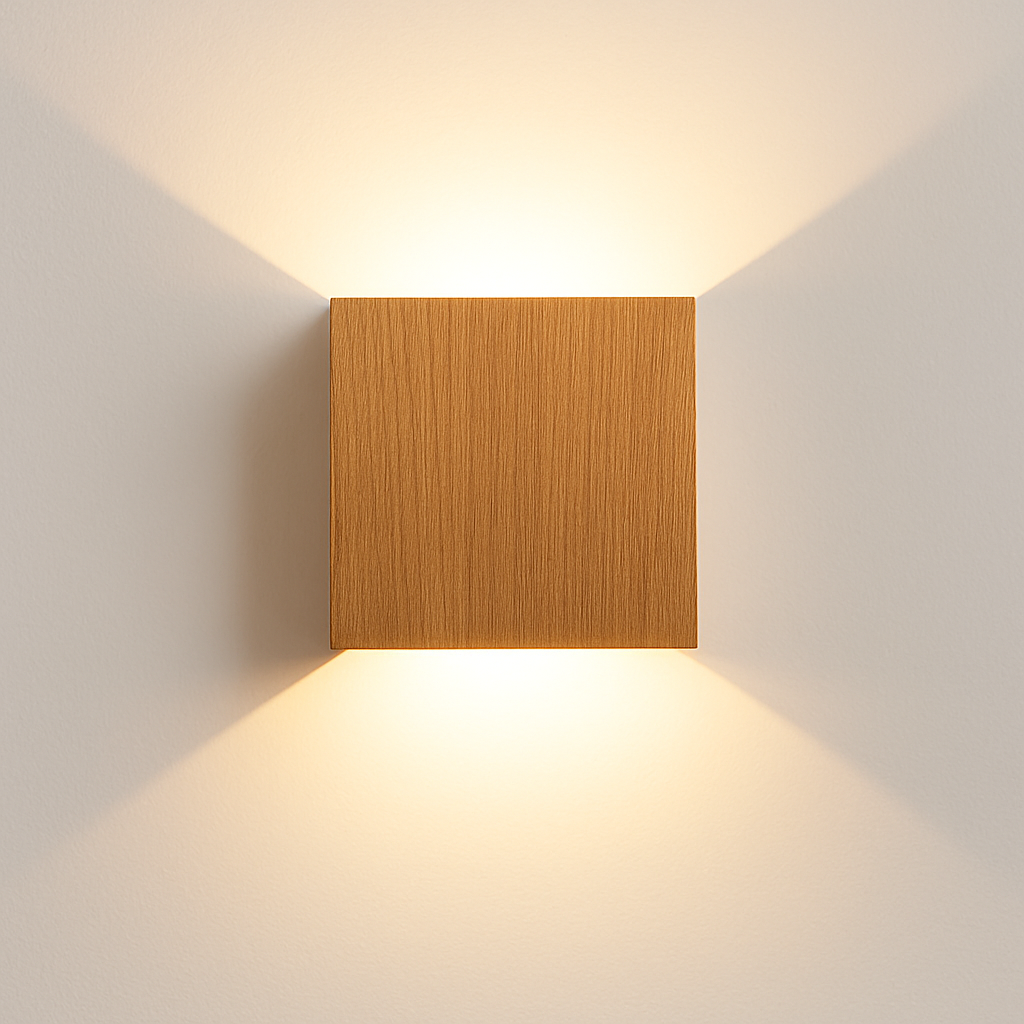 applique murale led carrées en aluminium pour décoration artistique