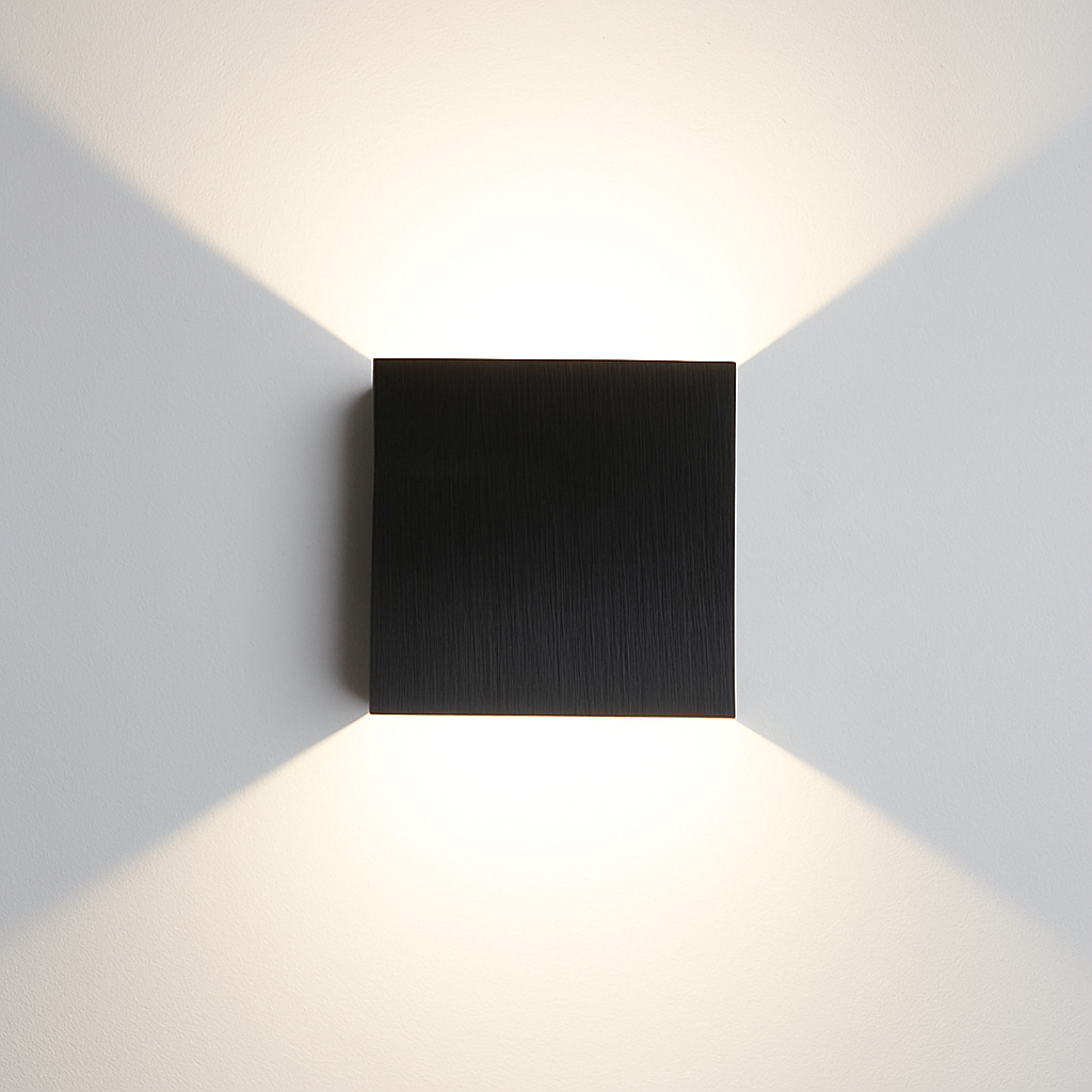 applique murale led carrées en aluminium pour décoration artistique