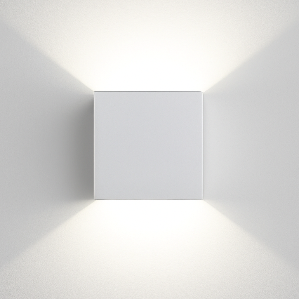 applique murale led carrées en aluminium pour décoration artistique