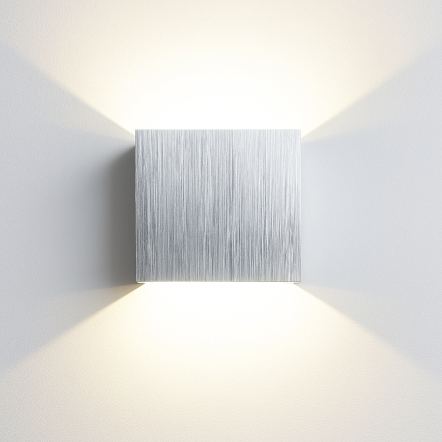 applique murale led carrées en aluminium pour décoration artistique