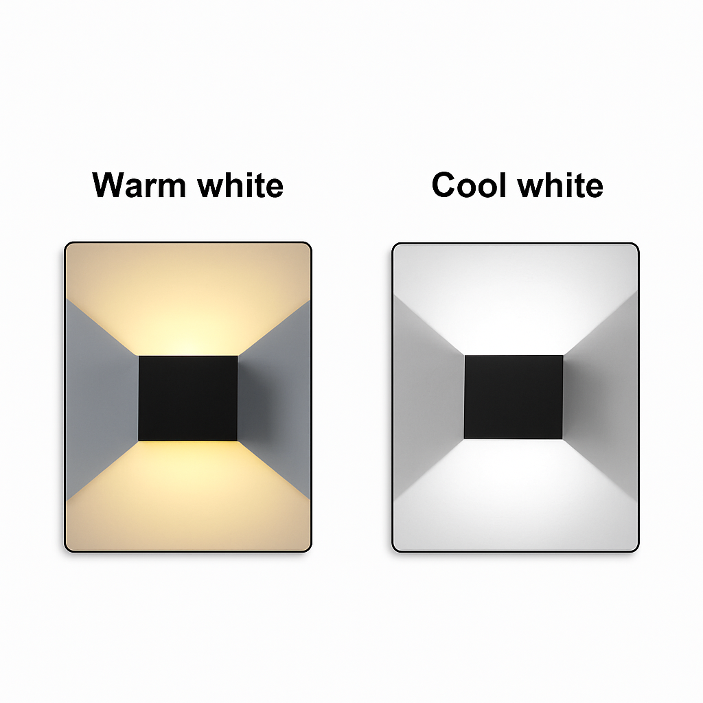applique murale led carrées en aluminium pour décoration murale