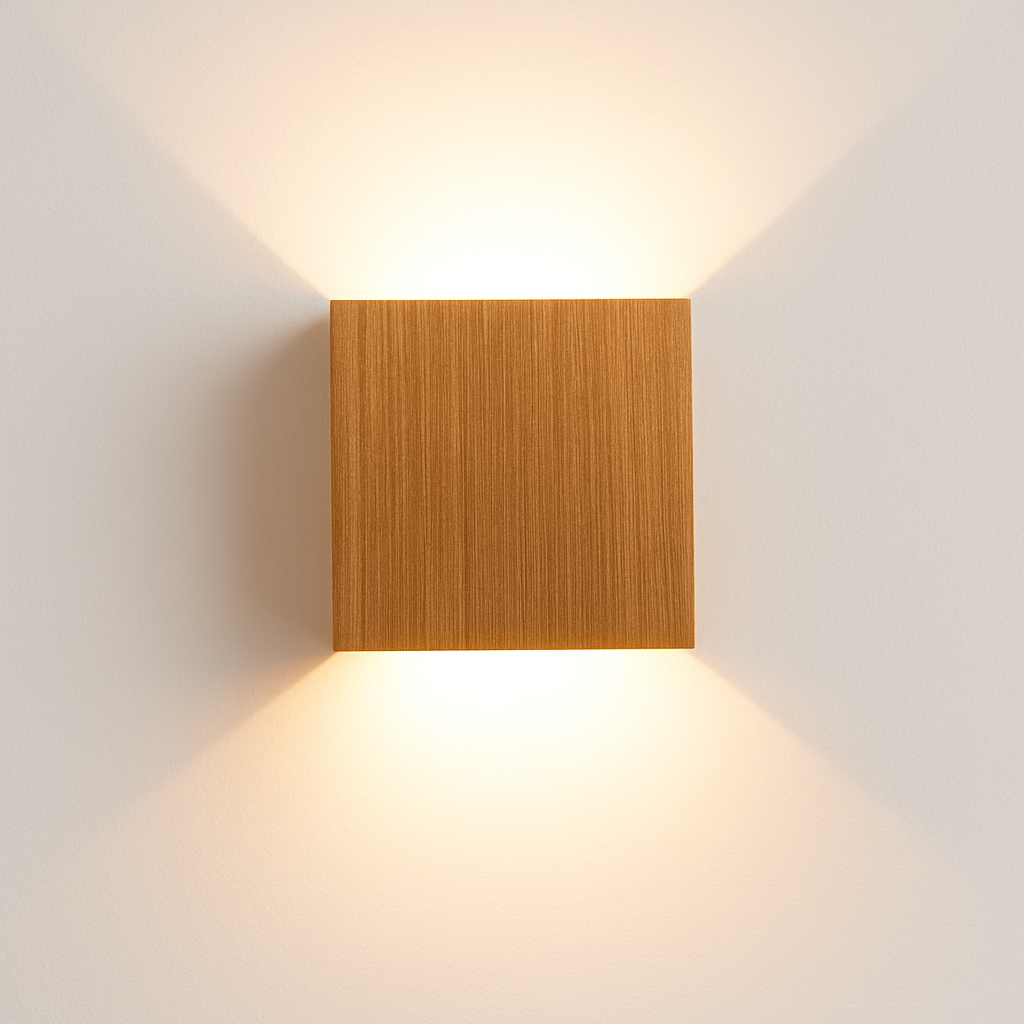 applique murale led carrées en aluminium pour décoration murale