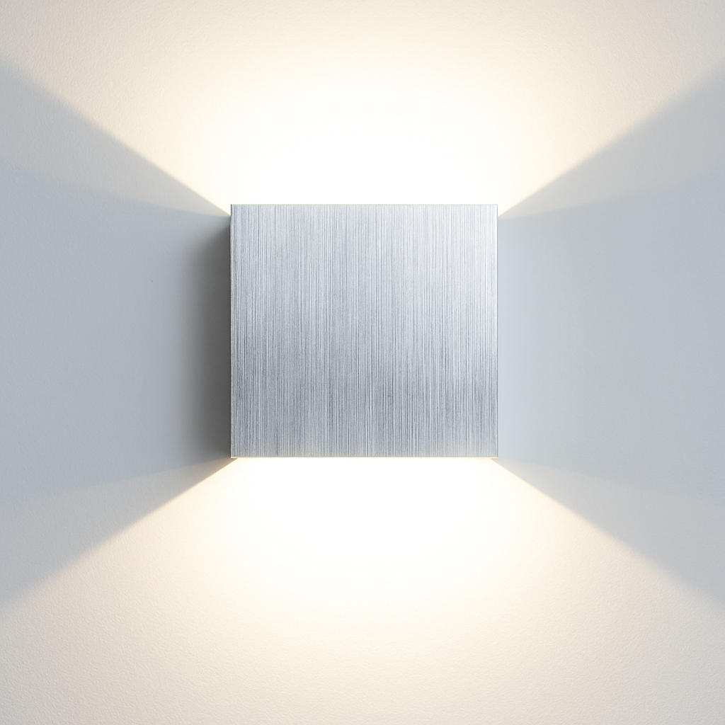 applique murale led carrées en aluminium pour décoration murale