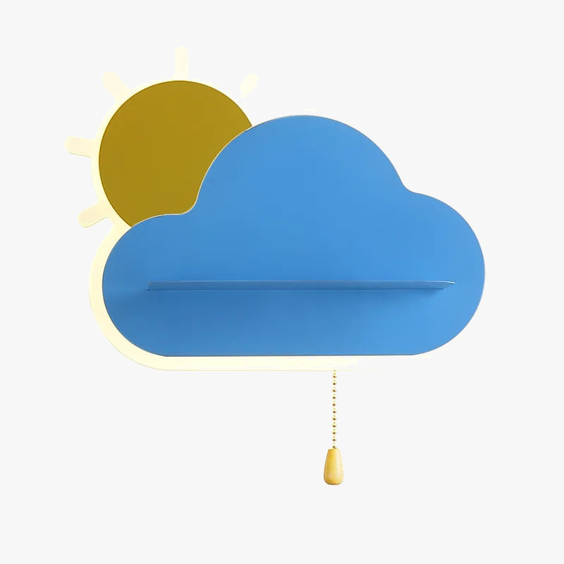 applique murale led créative en forme de nuage pour enfants