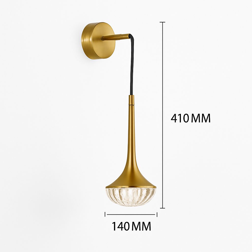 applique murale led cristal moderne style nordique décoratif