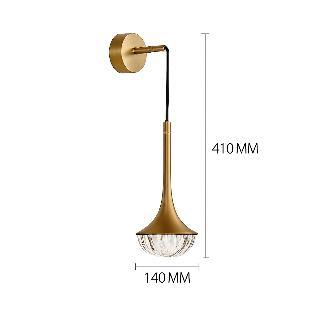 applique murale led cristal moderne style nordique décoratif