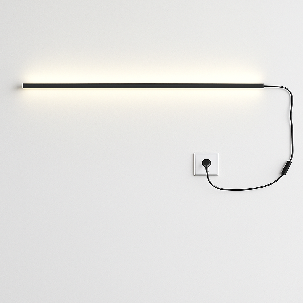 applique murale led cuboïde en aluminium avec télécommande et gradation