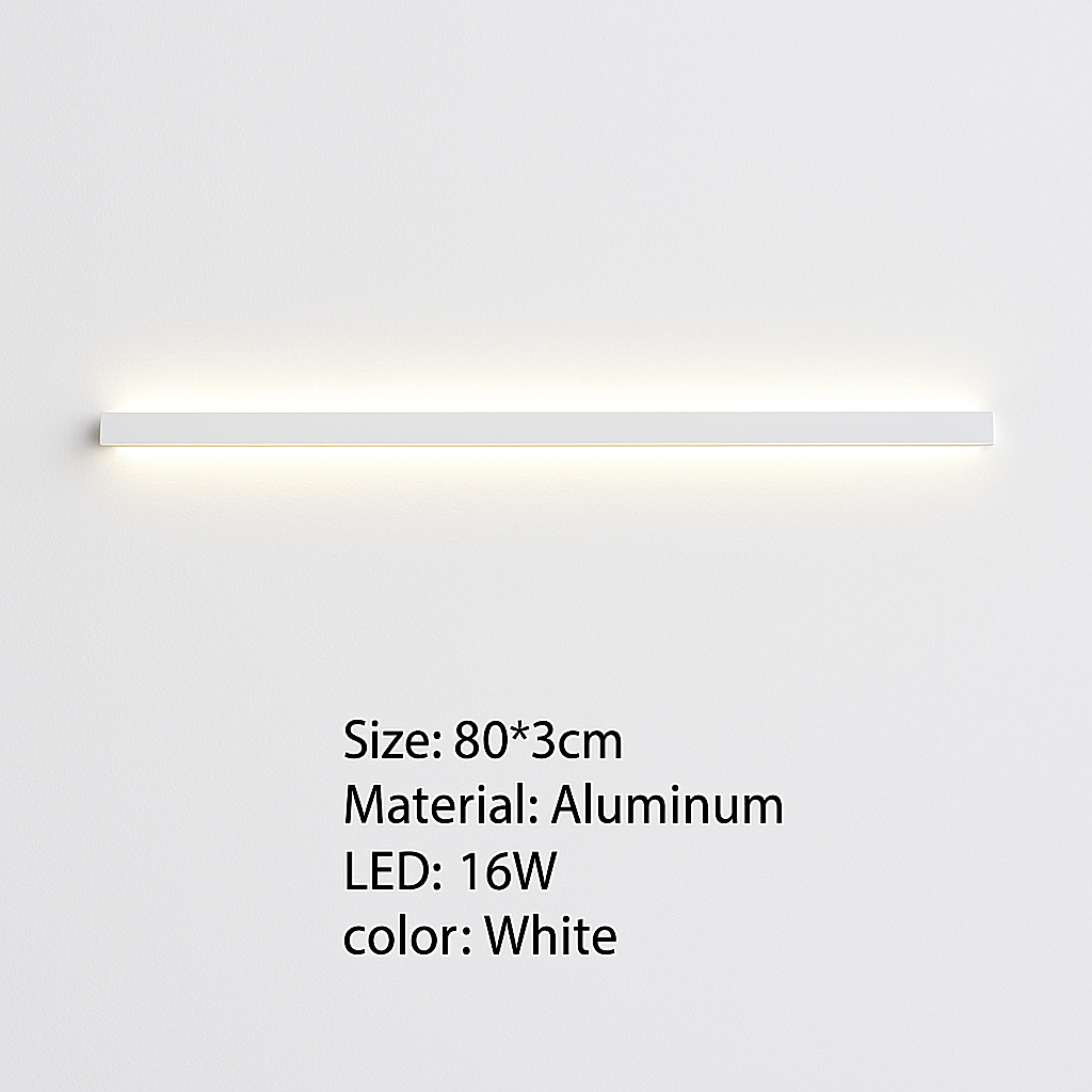 applique murale led cuboïde en aluminium avec télécommande et gradation