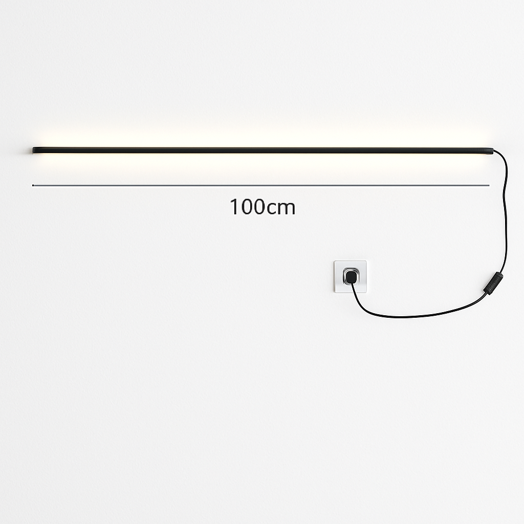 applique murale led cuboïde en aluminium avec télécommande et gradation