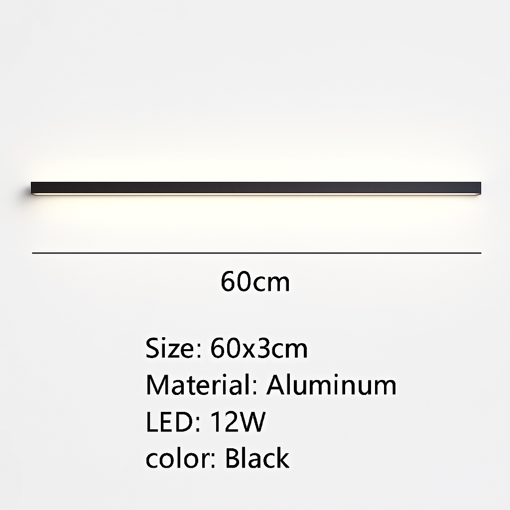 applique murale led cuboïde en aluminium avec télécommande et gradation