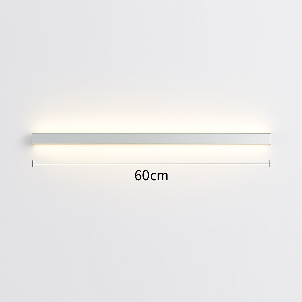 applique murale led cuboïde en aluminium avec télécommande et gradation