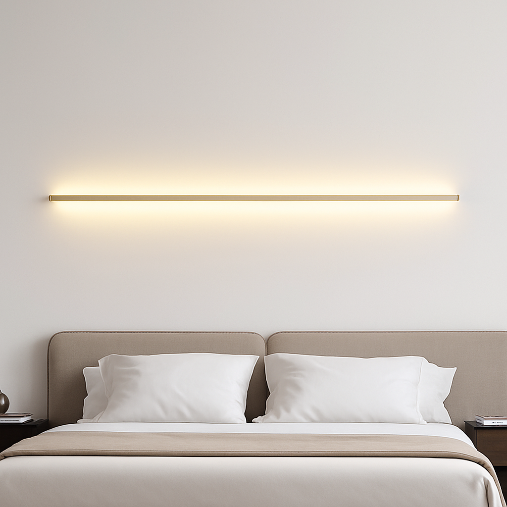 applique murale led cuboïde en aluminium avec télécommande et gradation