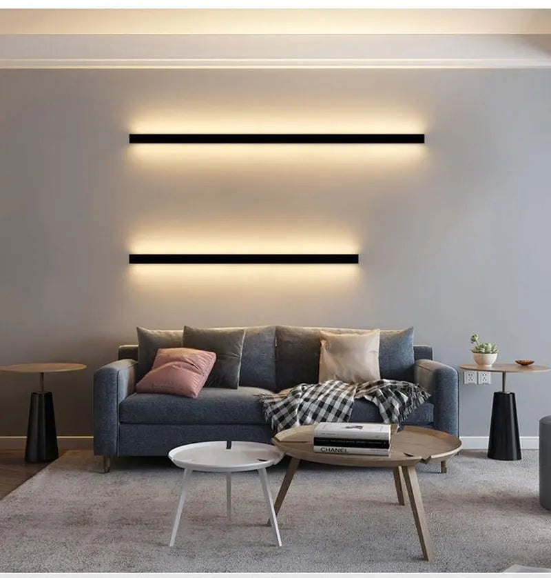 applique murale led cuboïde minimaliste en aluminium avec télécommande
