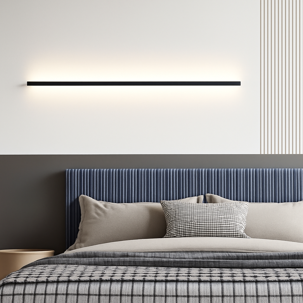 applique murale led cuboïde minimaliste en aluminium avec télécommande gradable