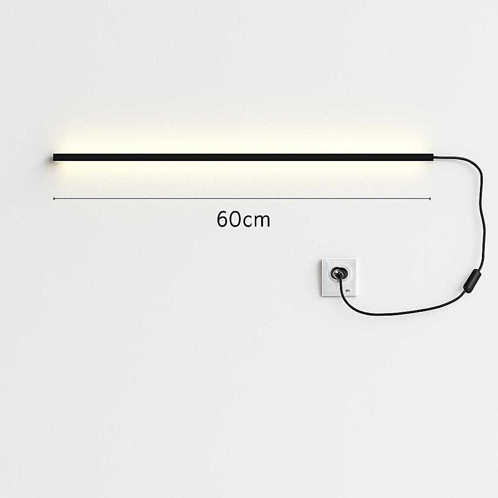applique murale led cuboïde minimaliste en aluminium avec télécommande gradable
