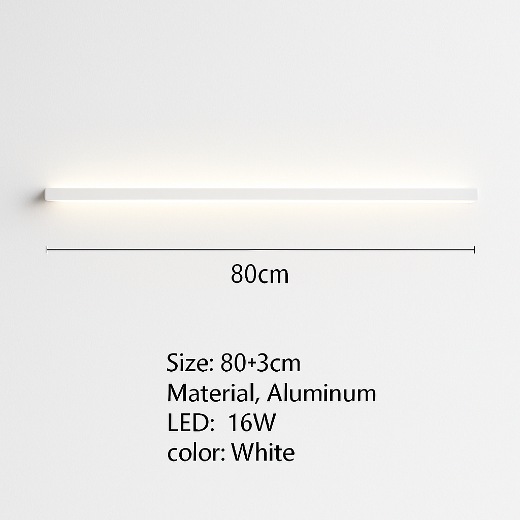applique murale led cuboïde minimaliste en aluminium avec télécommande gradable