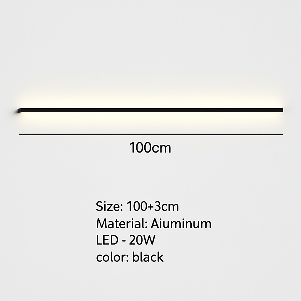 applique murale led cuboïde minimaliste en aluminium avec télécommande gradable