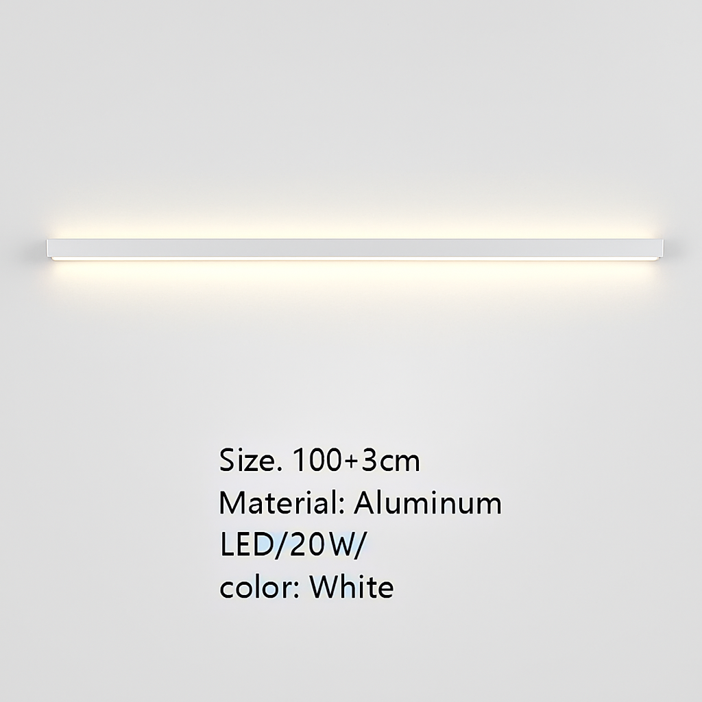 applique murale led cuboïde minimaliste en aluminium avec télécommande gradable