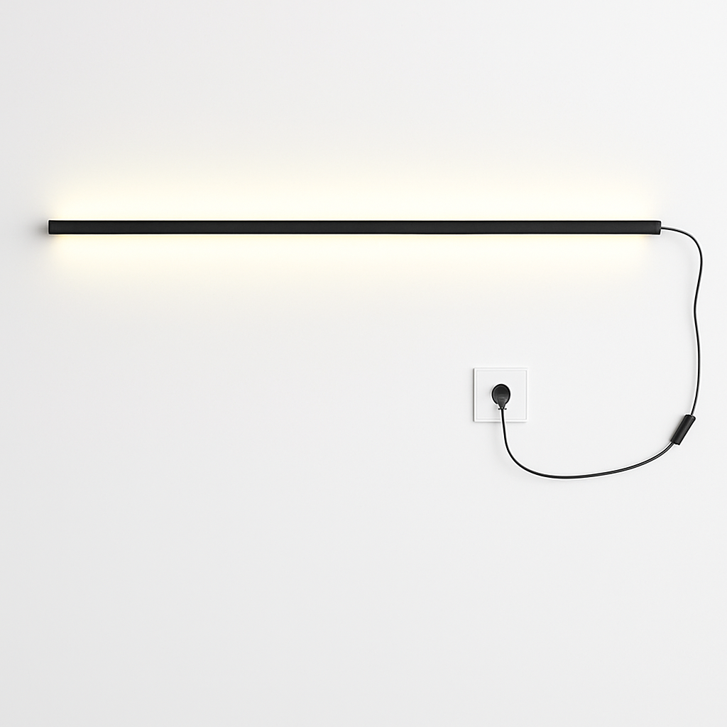 applique murale led cuboïde minimaliste en aluminium avec télécommande gradable