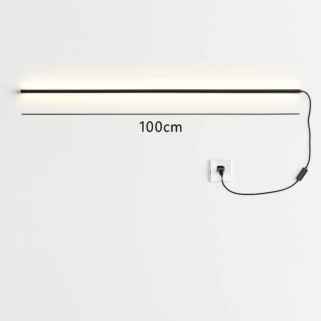 applique murale led cuboïde minimaliste en aluminium avec télécommande gradable