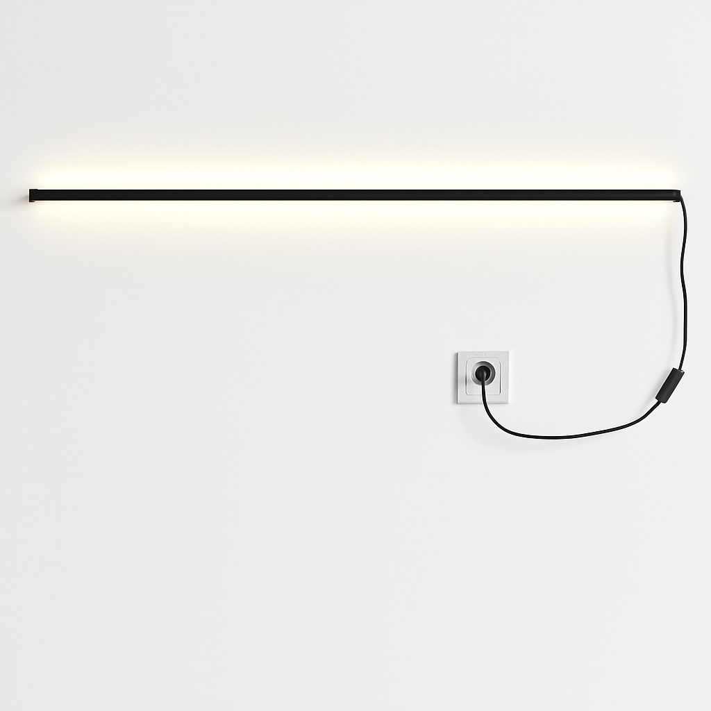 applique murale led cuboïde minimaliste en aluminium avec télécommande gradable