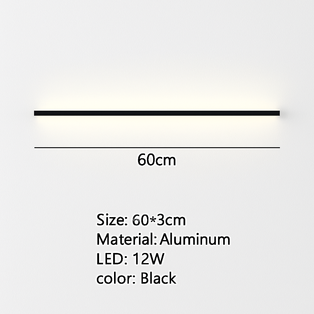 applique murale led cuboïde minimaliste en aluminium avec télécommande gradable