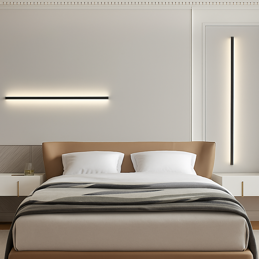 applique murale led cuboïde minimaliste en aluminium avec télécommande gradable