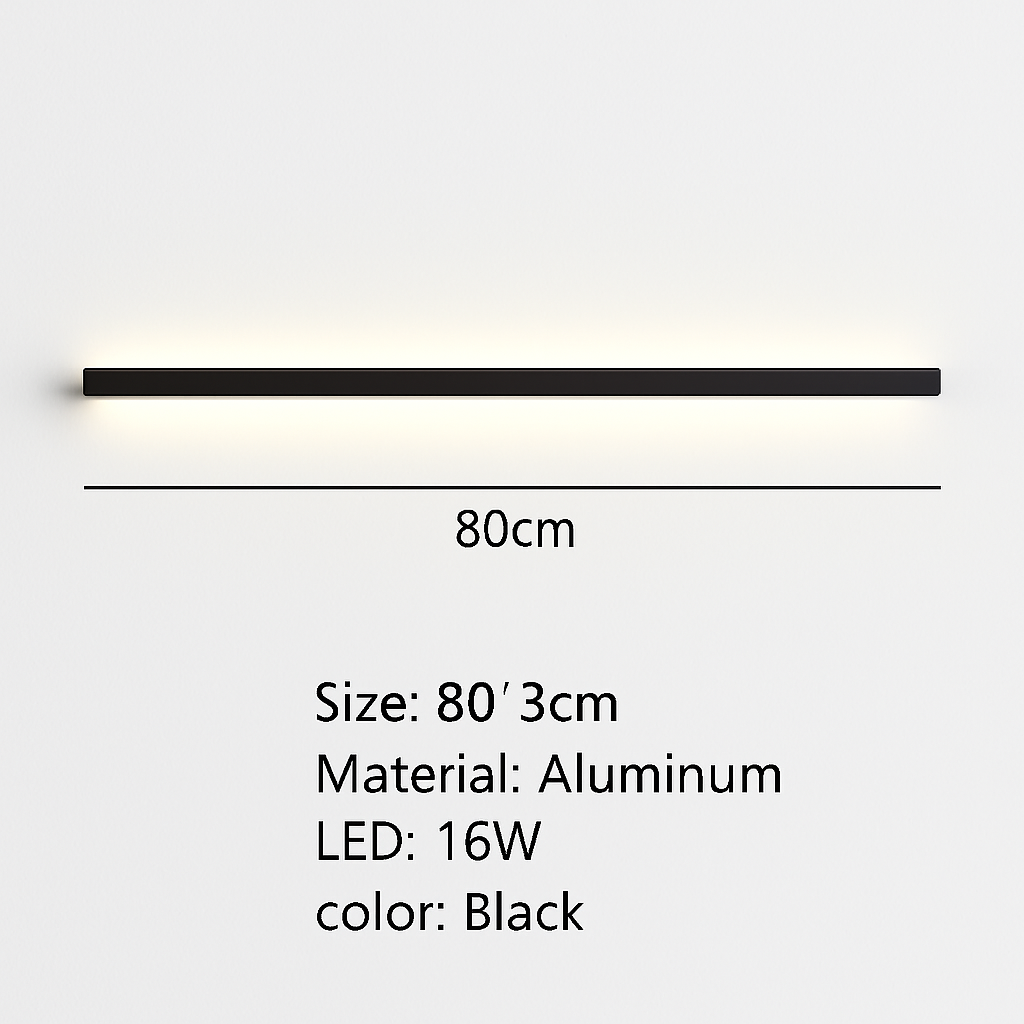 applique murale led cuboïde minimaliste en aluminium avec télécommande gradable