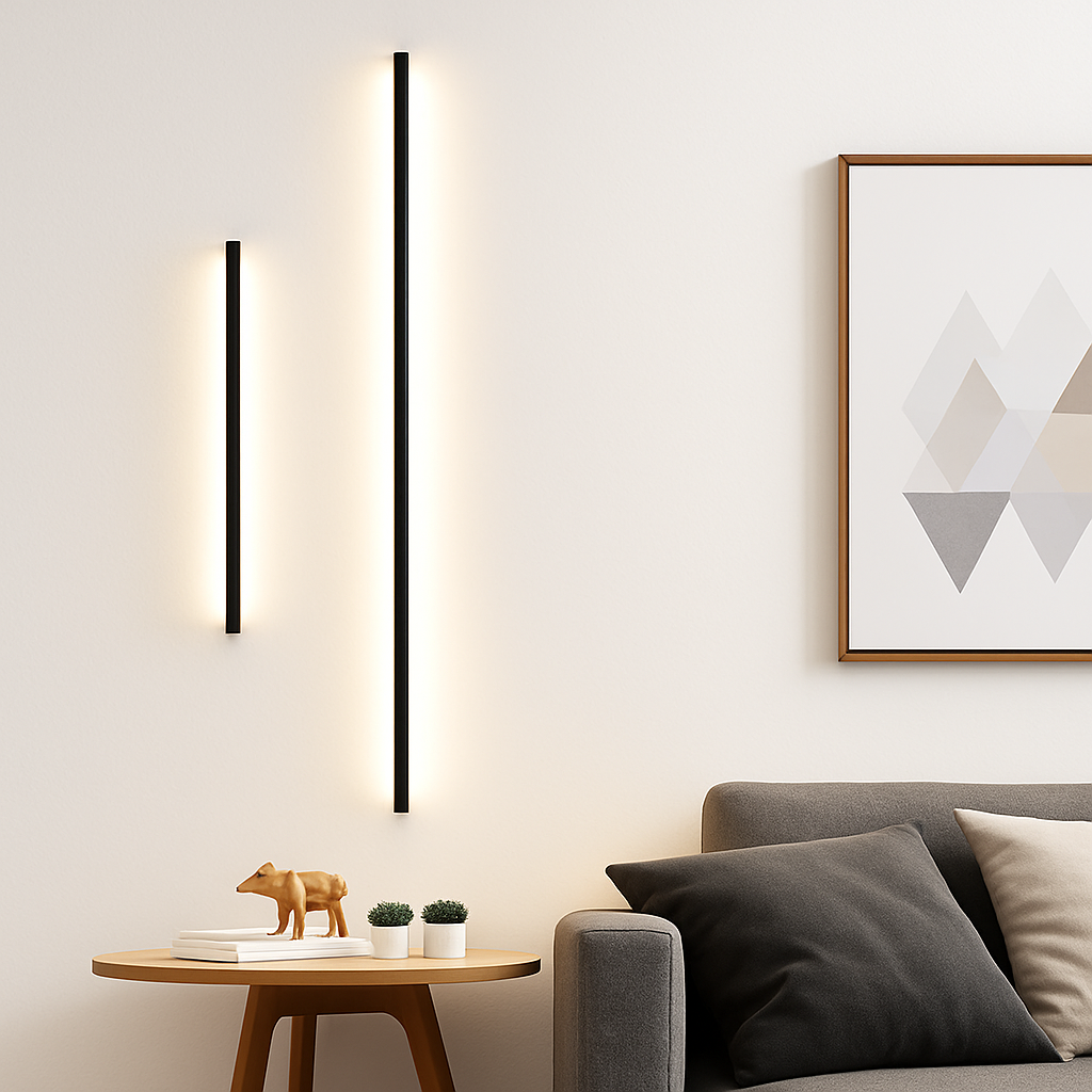 applique murale led cuboïde minimaliste en aluminium avec télécommande gradable