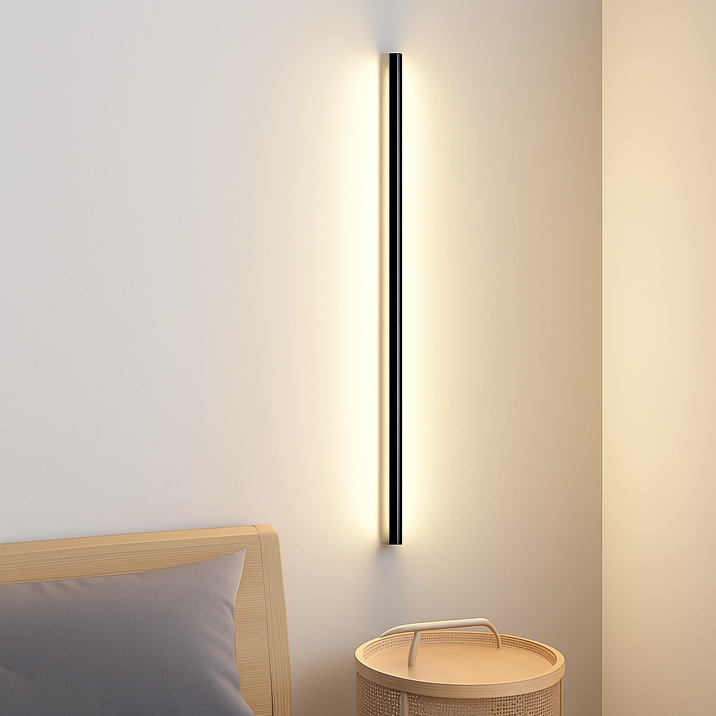 applique murale led cuboïde minimaliste en aluminium avec télécommande gradable