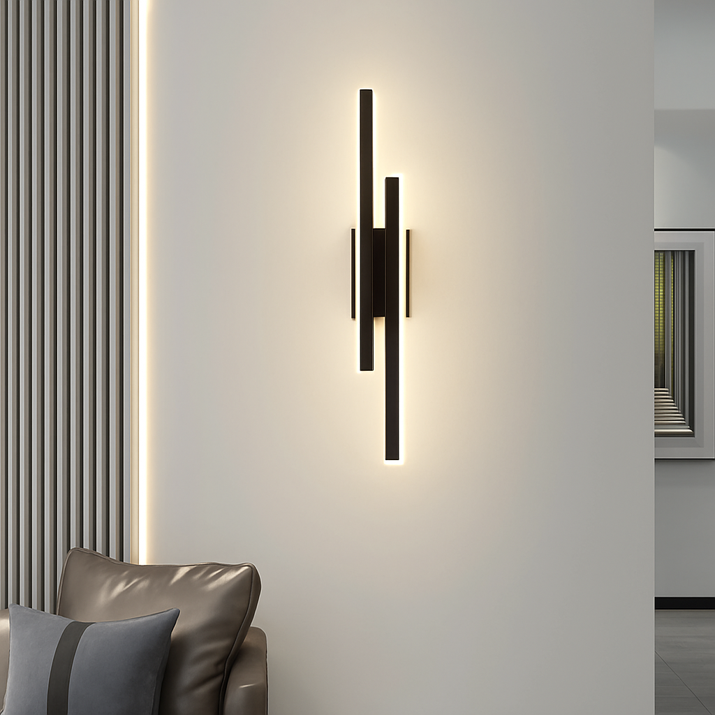 applique murale LED cuivre ligne tuyau acrylique abat-jour éclairage intérieur pour salon couloir luminaire