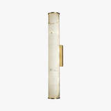 Applique murale LED cylindrique en marbre naturel