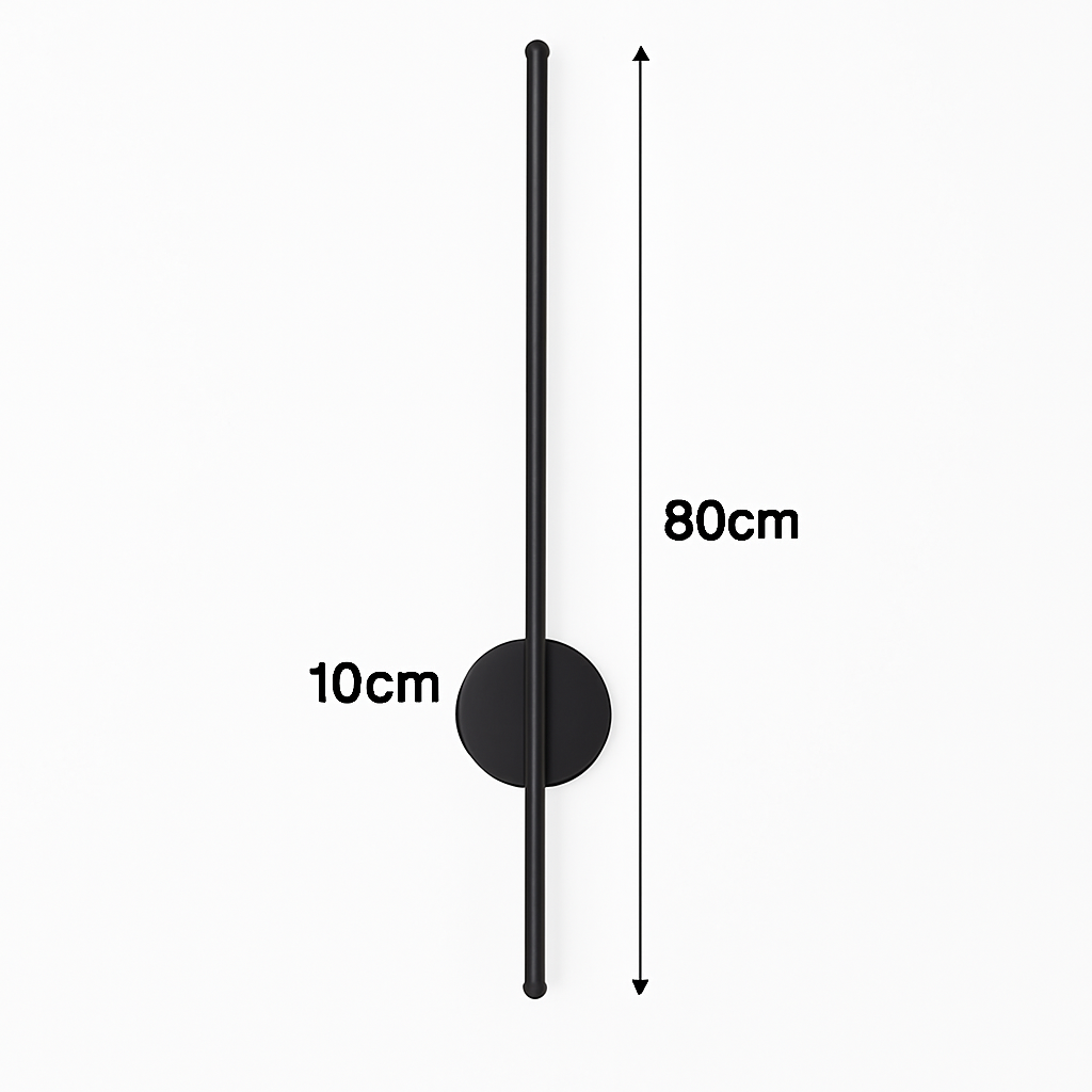 Applique murale LED d'intérieur en or et noir