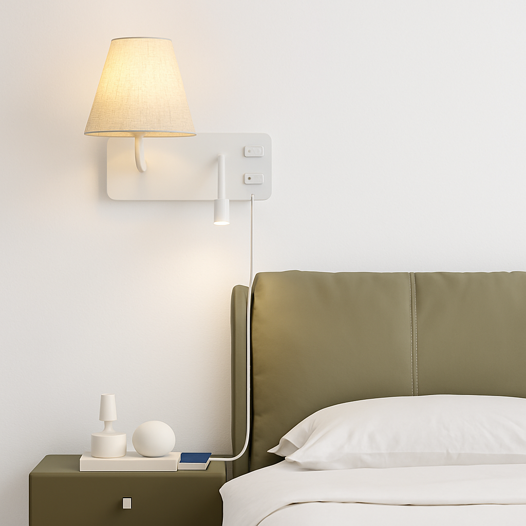 Applique murale LED d'intérieur moderne USB