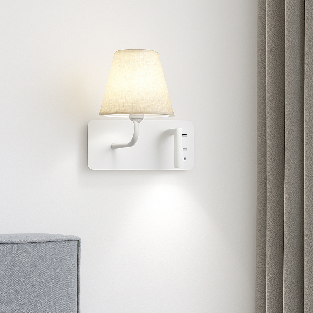 Applique murale LED d'intérieur moderne USB