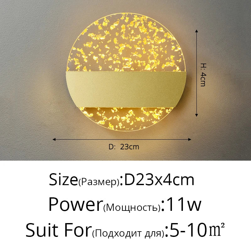 applique murale led de luxe en plumes minimaliste moderne