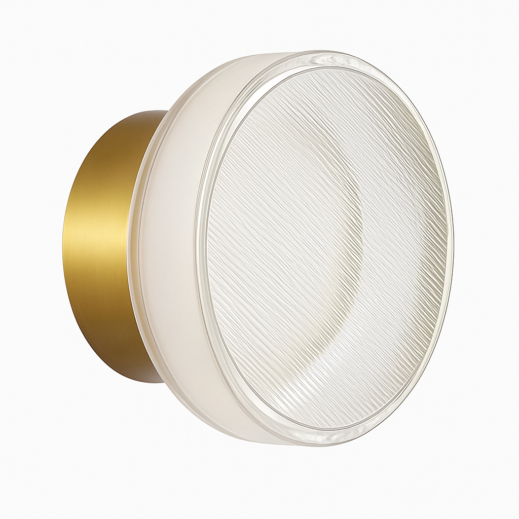applique murale led de luxe moderne luminaire décoratif rond doré