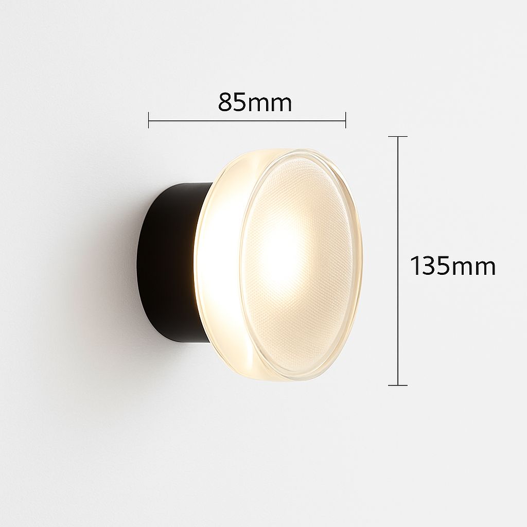 applique murale led de luxe moderne luminaire décoratif rond doré