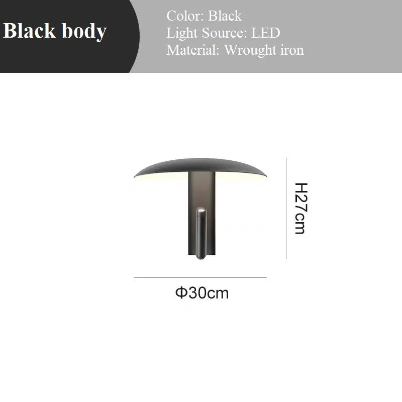 applique murale led design champignon pour intérieur moderne