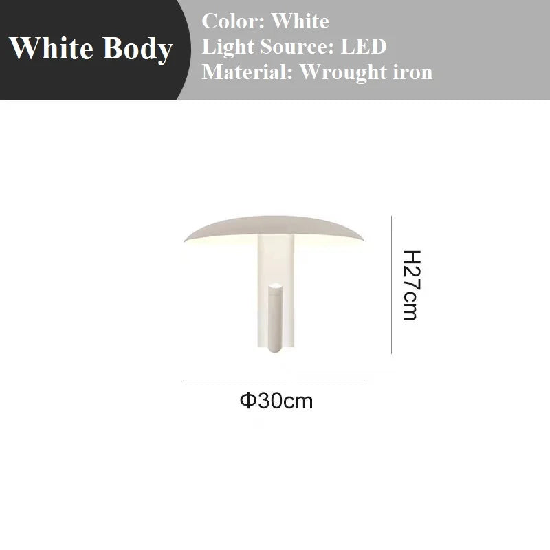 applique murale led design champignon pour intérieur moderne