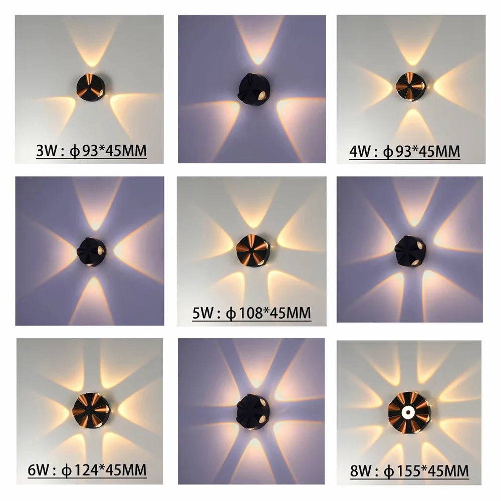applique murale led design décoratif pour intérieur ou extérieur