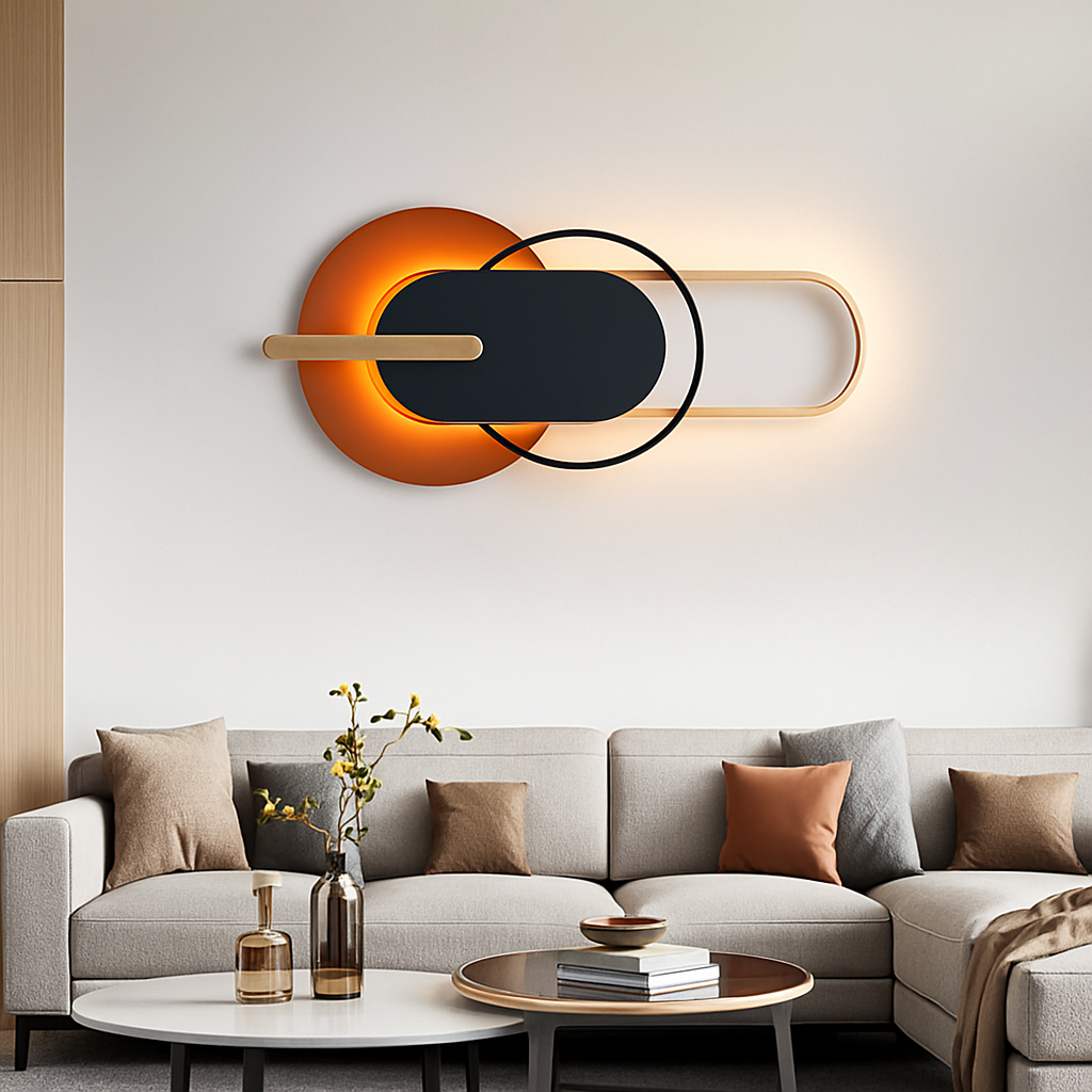 applique murale led design en métal pour décoration moderne
