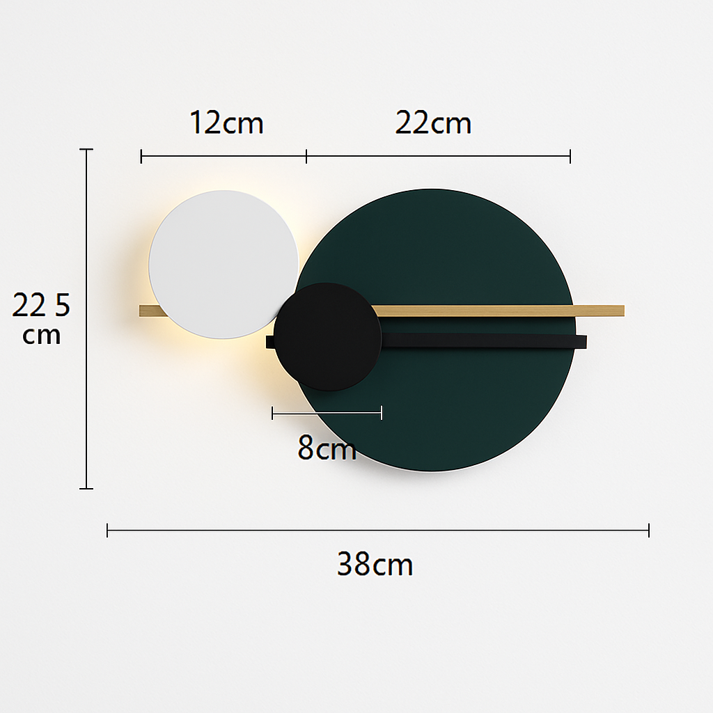 applique murale led design en métal pour décoration moderne